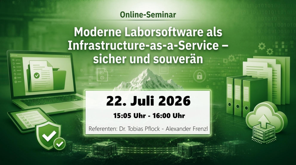 Anzeige Online-Seminar Laborsoftware